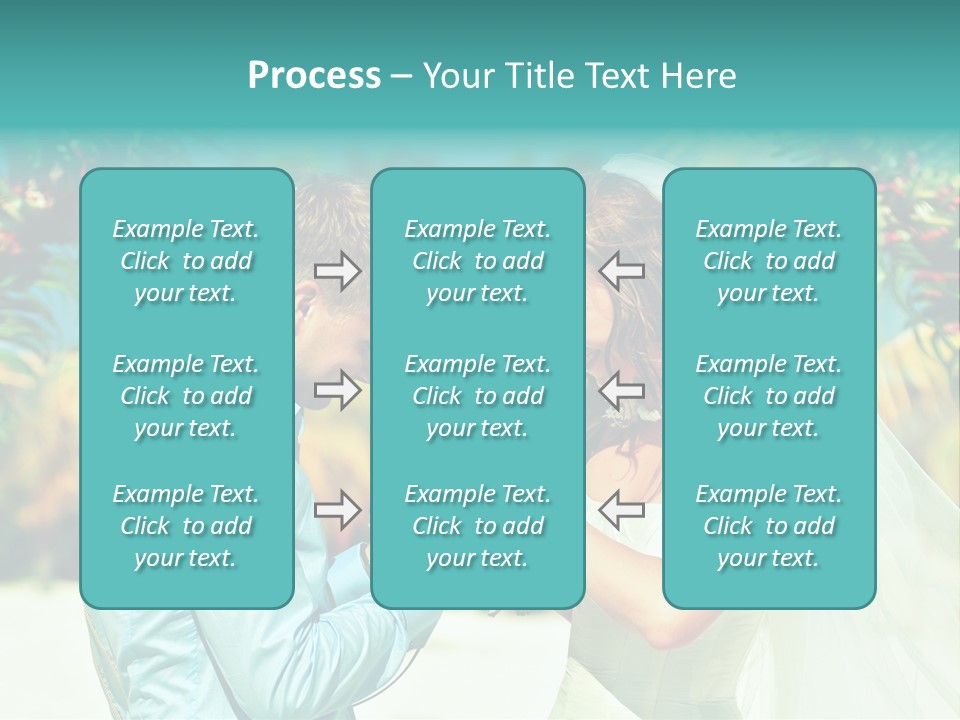 Bali Palm Bride PowerPoint Template