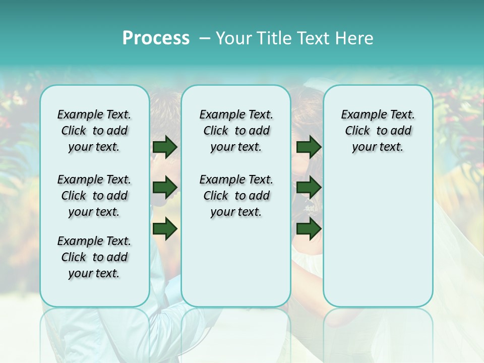 Bali Palm Bride PowerPoint Template