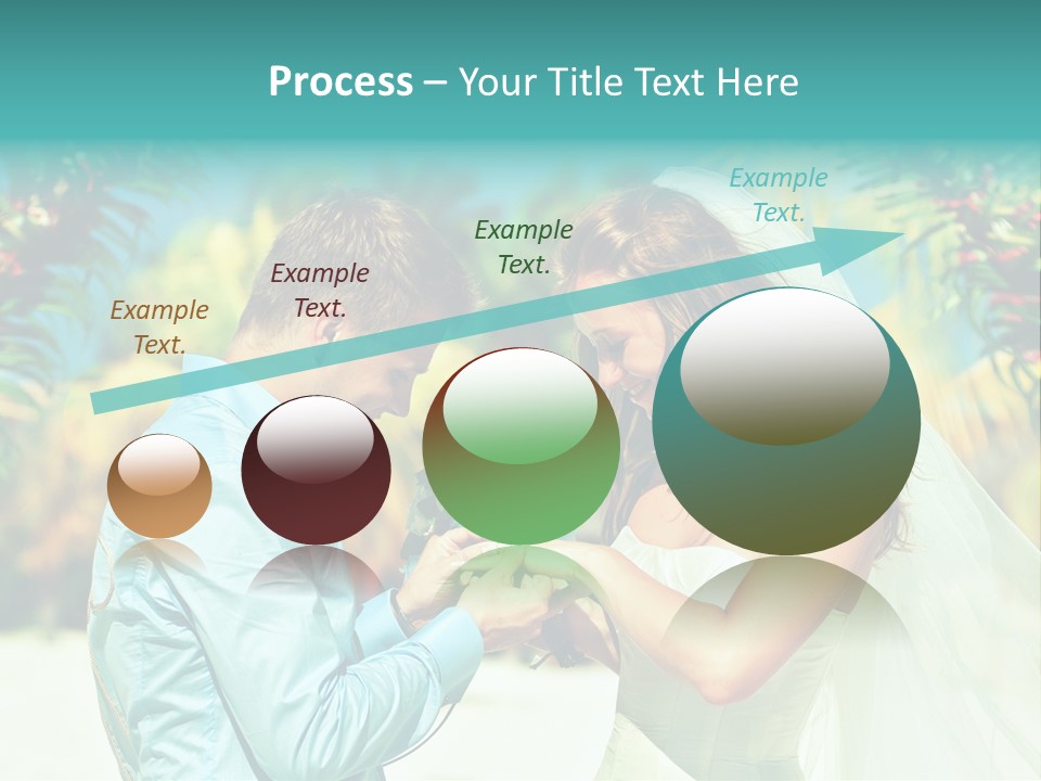 Bali Palm Bride PowerPoint Template