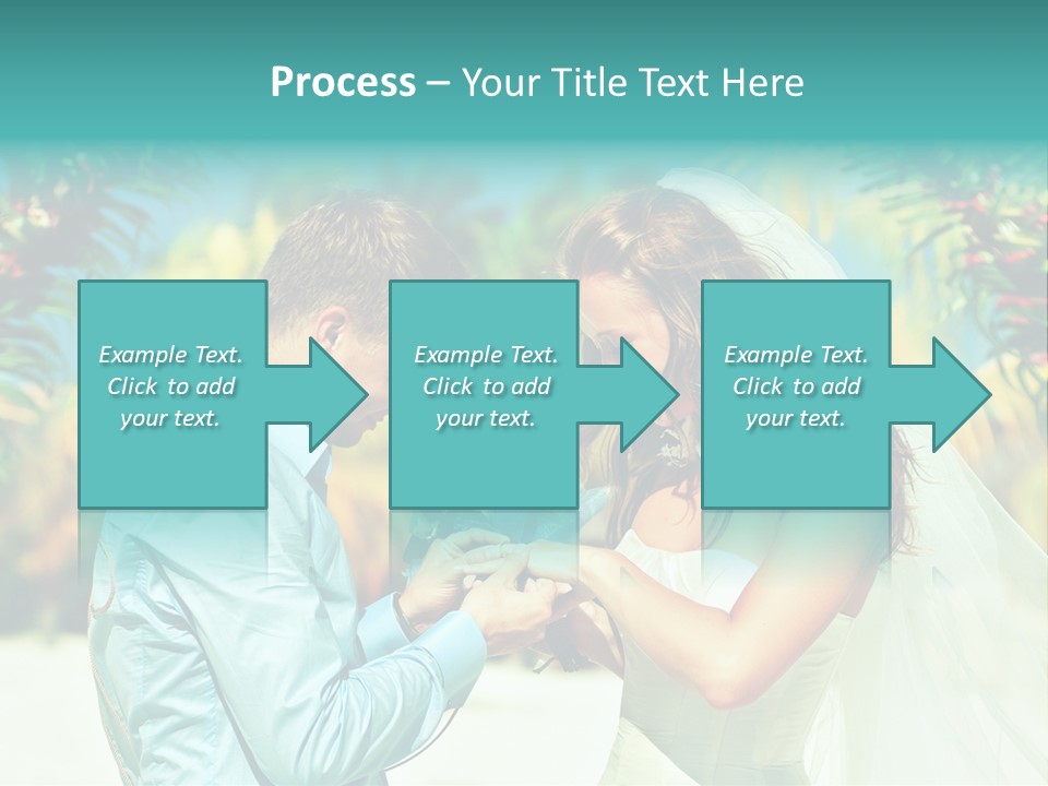 Bali Palm Bride PowerPoint Template