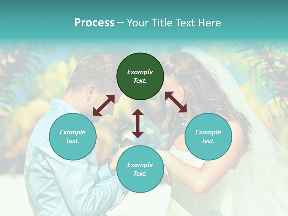 Bali Palm Bride PowerPoint Template