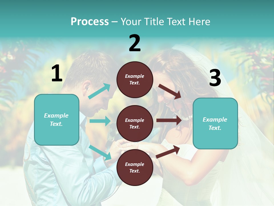 Bali Palm Bride PowerPoint Template