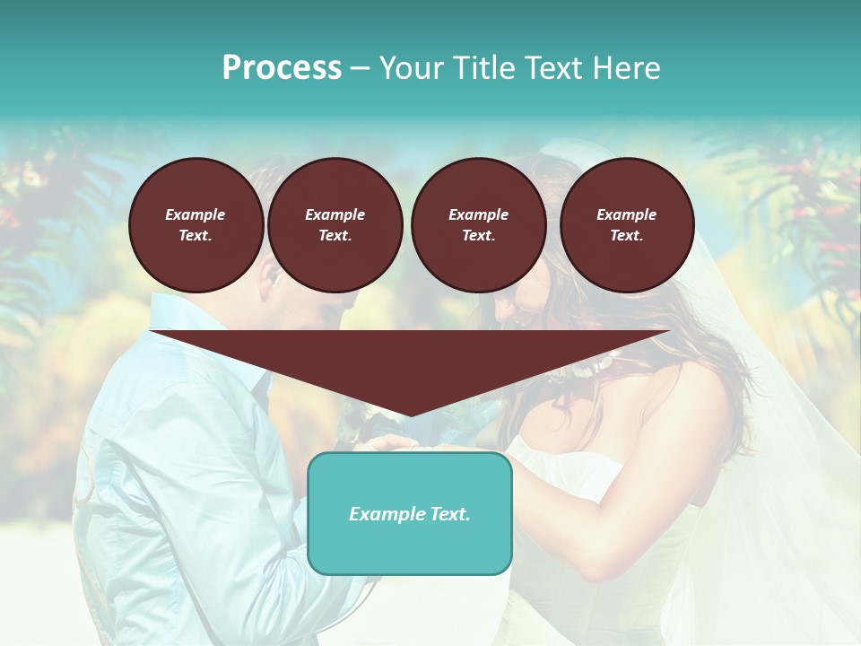 Bali Palm Bride PowerPoint Template