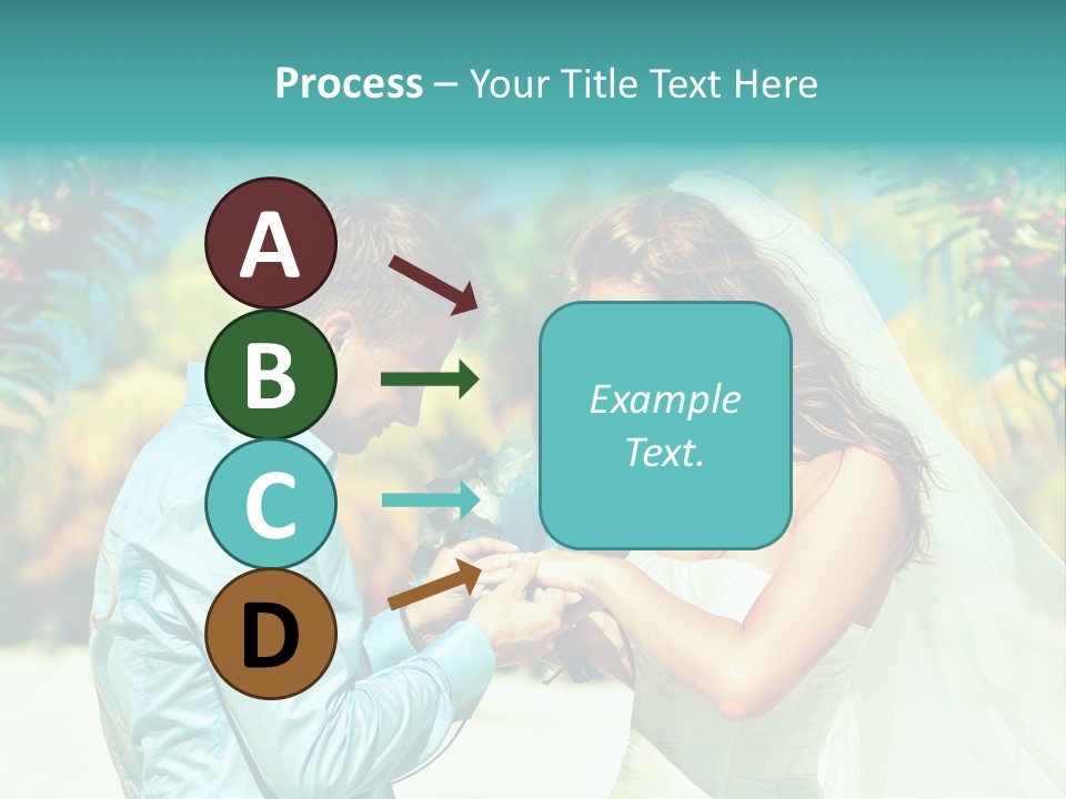 Bali Palm Bride PowerPoint Template