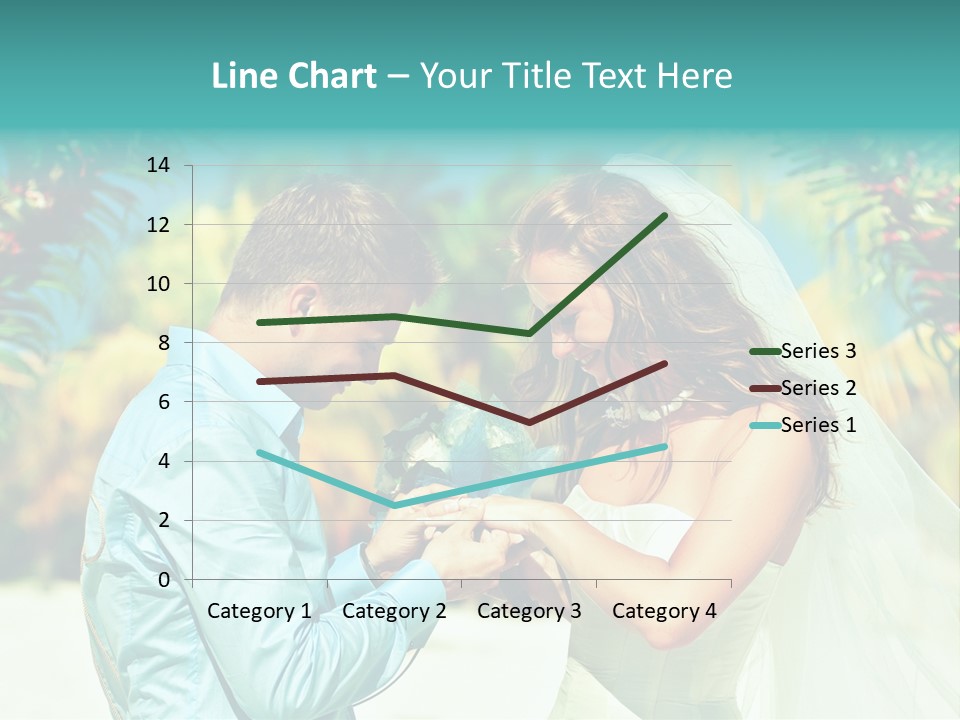 Bali Palm Bride PowerPoint Template