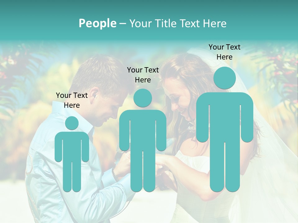 Bali Palm Bride PowerPoint Template