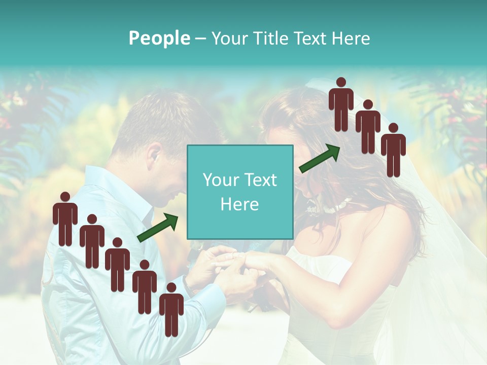 Bali Palm Bride PowerPoint Template