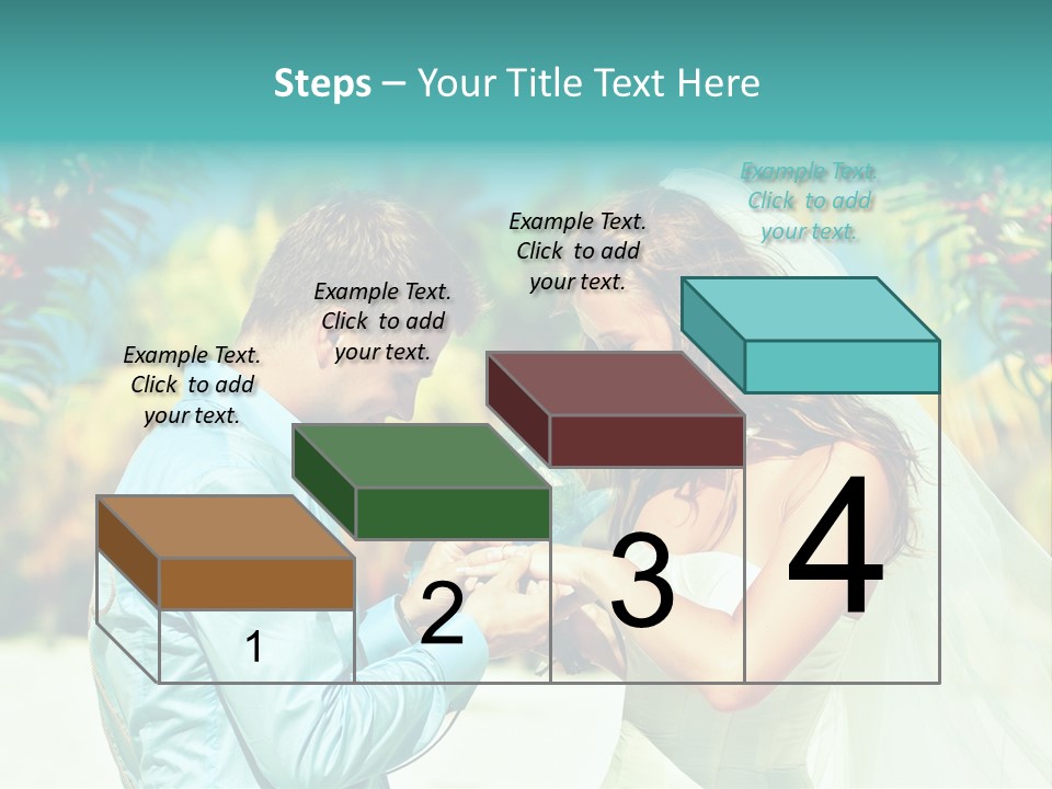 Bali Palm Bride PowerPoint Template
