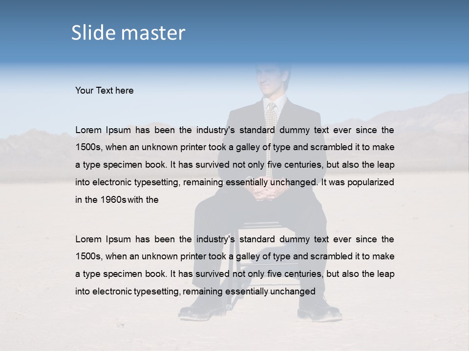 Young Attractive Vision PowerPoint Template