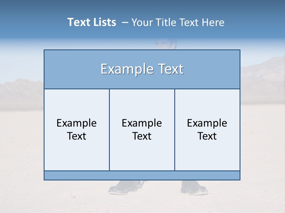 Young Attractive Vision PowerPoint Template