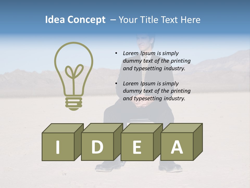 Young Attractive Vision PowerPoint Template