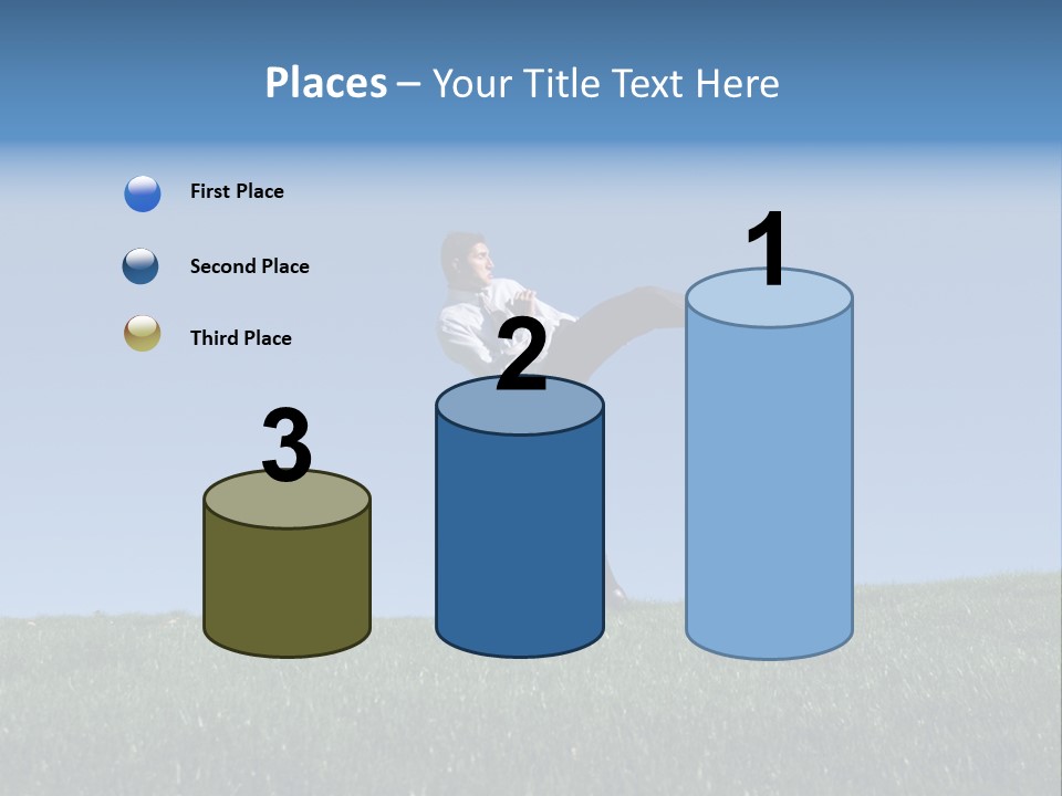 Man Ceo Kicking PowerPoint Template