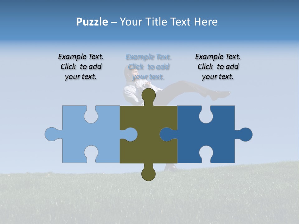 Man Ceo Kicking PowerPoint Template