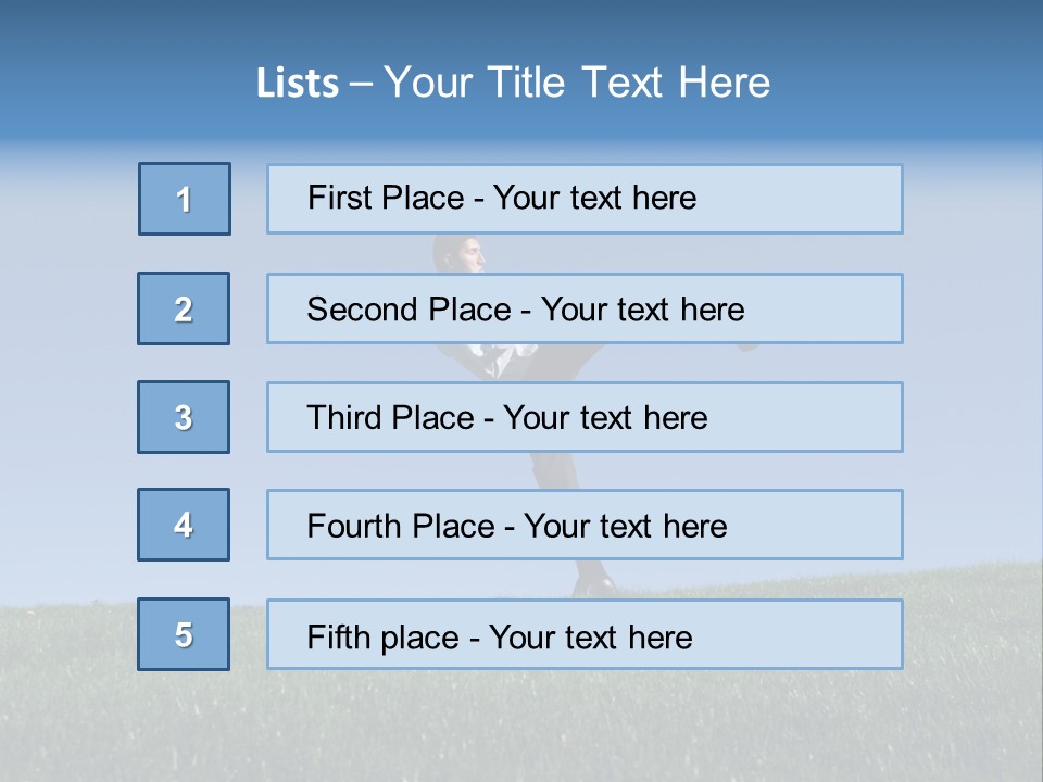 Man Ceo Kicking PowerPoint Template
