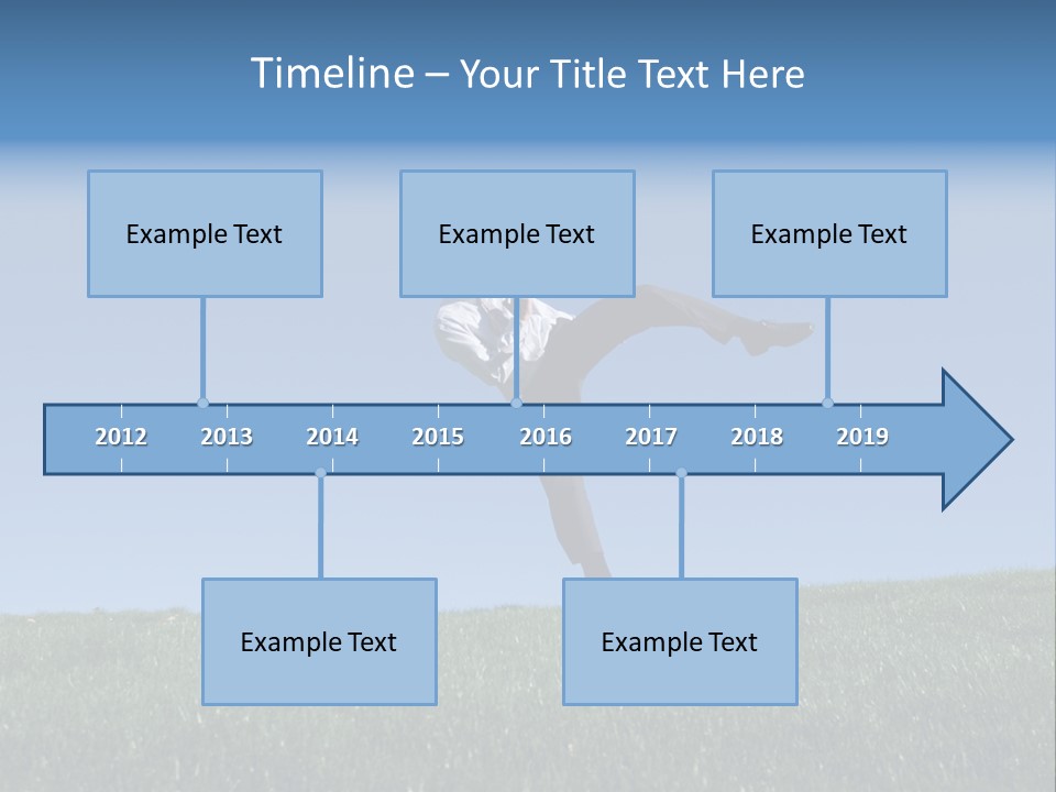 Man Ceo Kicking PowerPoint Template