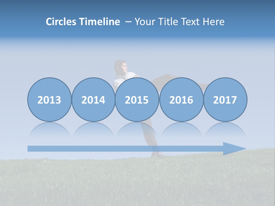 Man Ceo Kicking PowerPoint Template