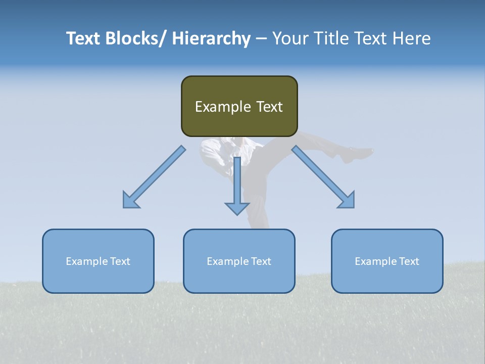 Man Ceo Kicking PowerPoint Template