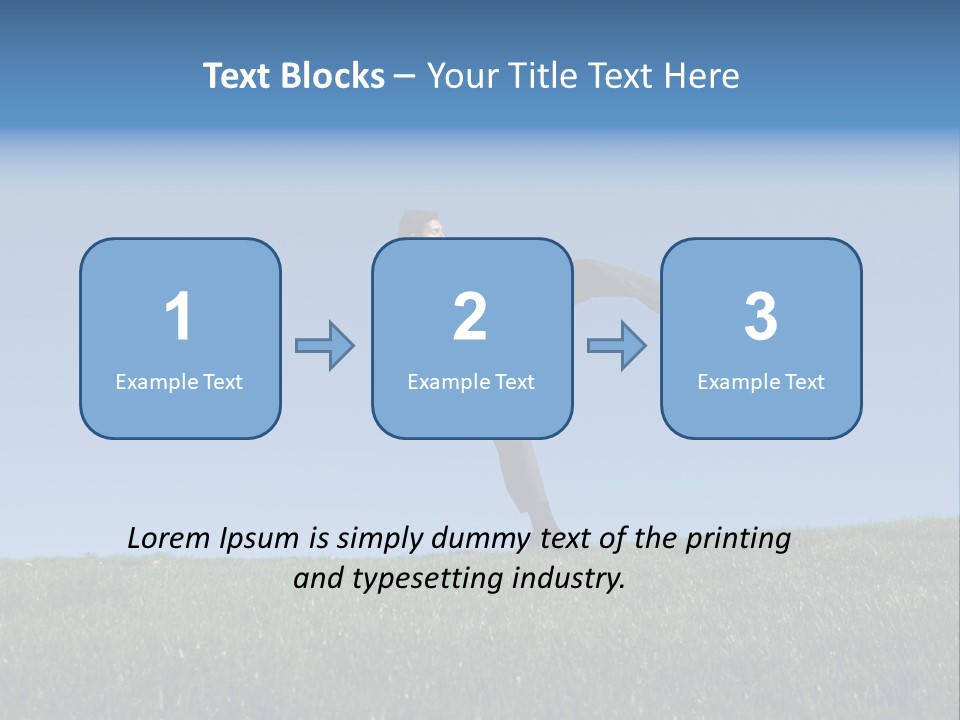 Man Ceo Kicking PowerPoint Template
