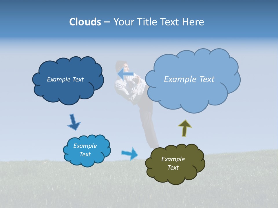 Man Ceo Kicking PowerPoint Template