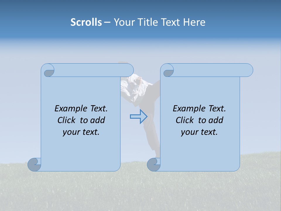 Man Ceo Kicking PowerPoint Template