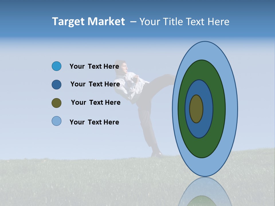 Man Ceo Kicking PowerPoint Template