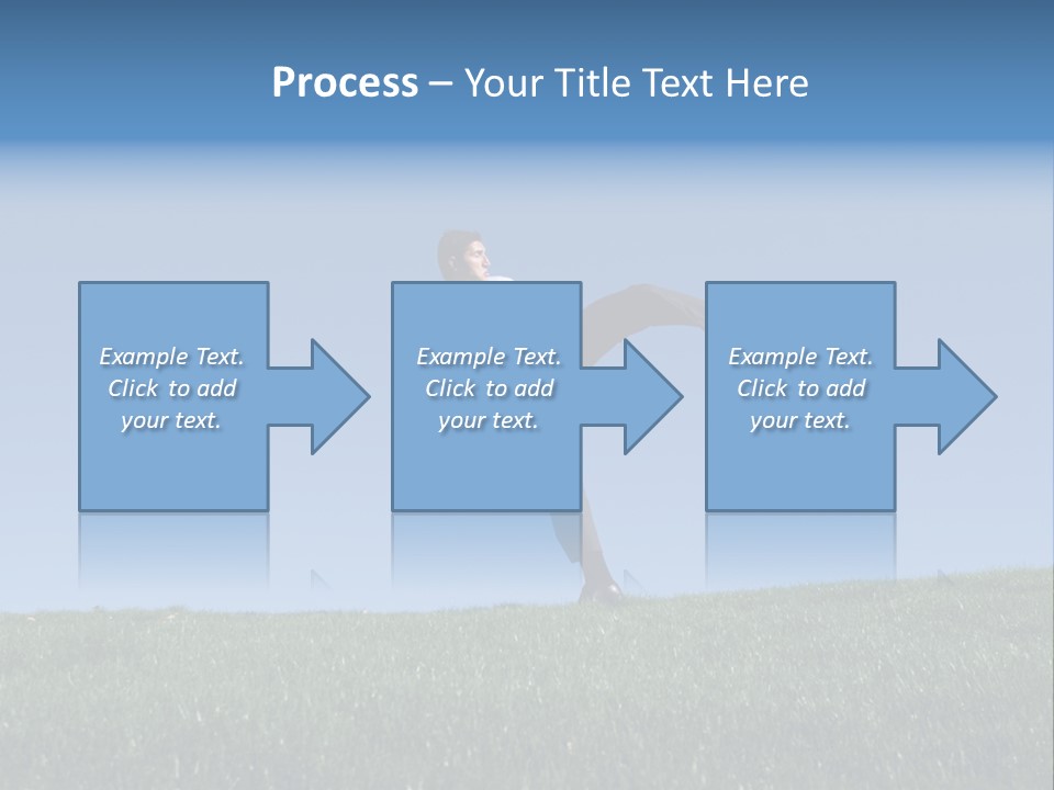 Man Ceo Kicking PowerPoint Template