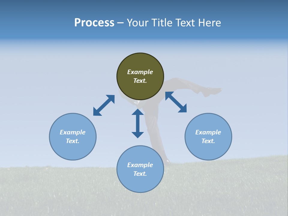 Man Ceo Kicking PowerPoint Template