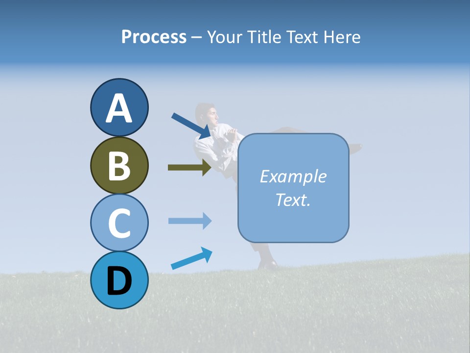 Man Ceo Kicking PowerPoint Template