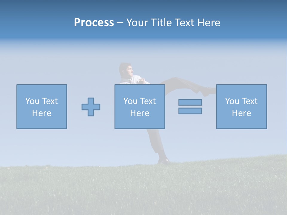 Man Ceo Kicking PowerPoint Template