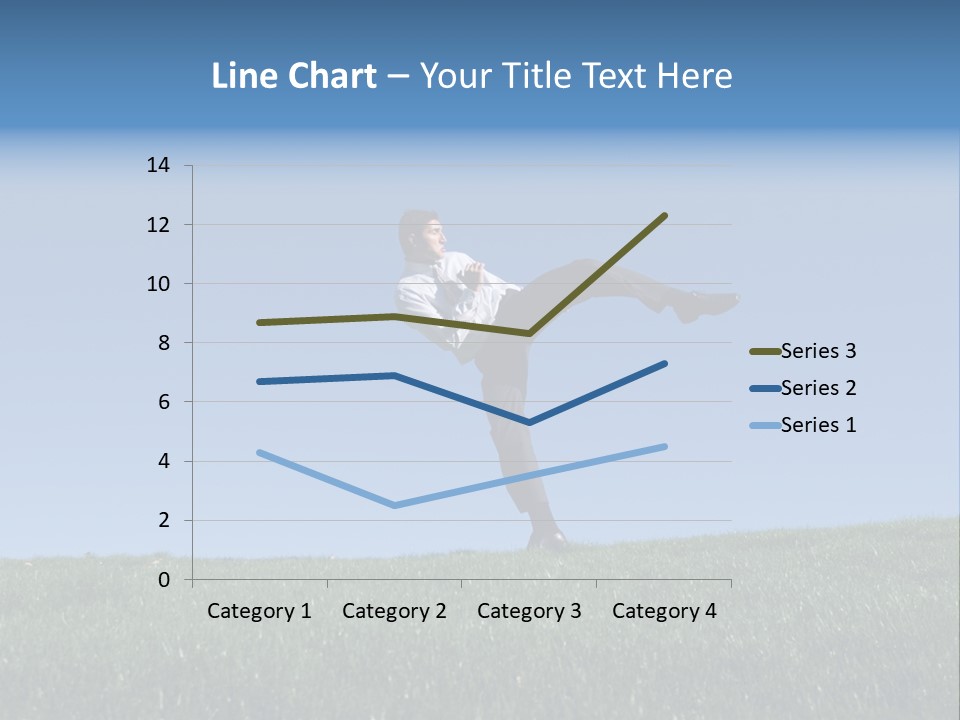 Man Ceo Kicking PowerPoint Template