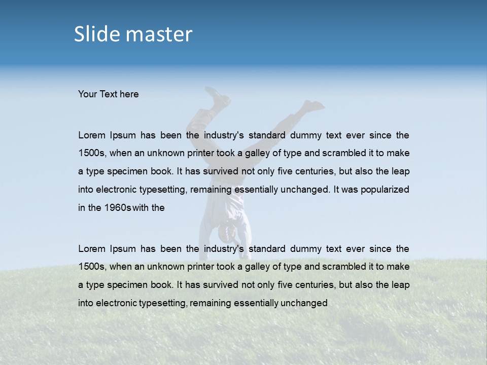 Success Nature Manager PowerPoint Template