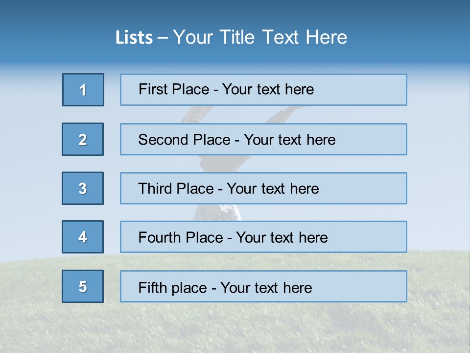Success Nature Manager PowerPoint Template
