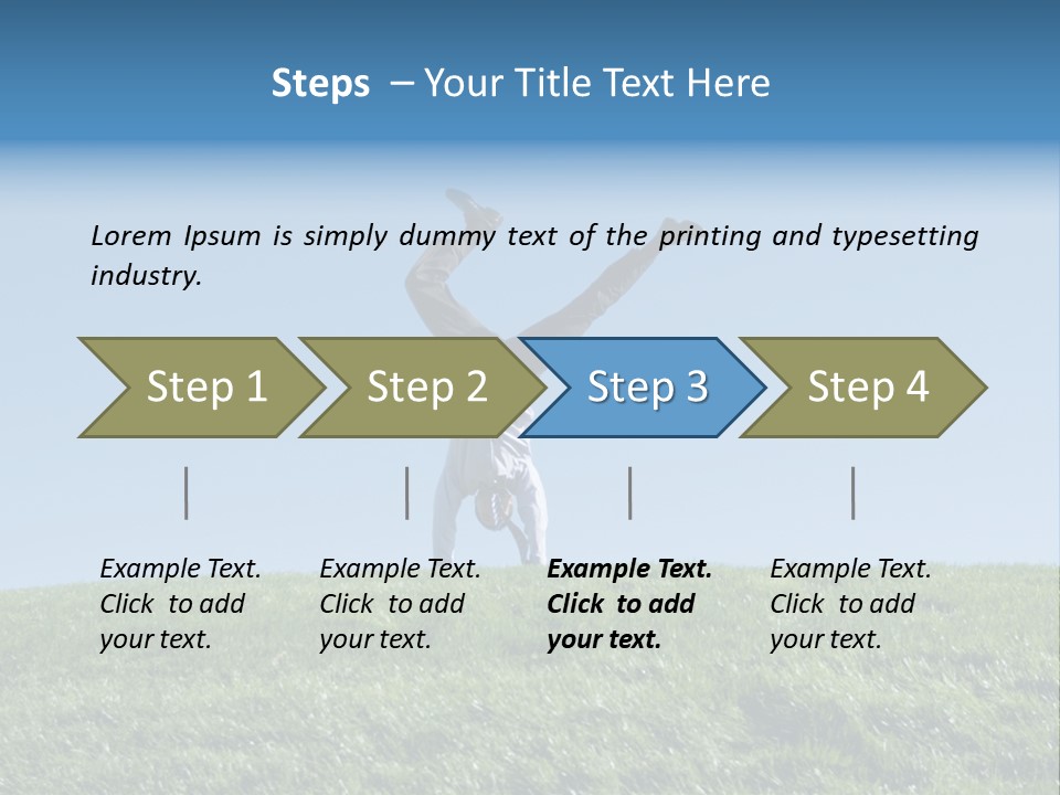 Success Nature Manager PowerPoint Template