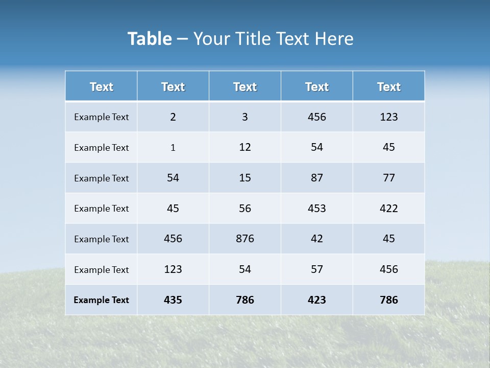 Success Nature Manager PowerPoint Template