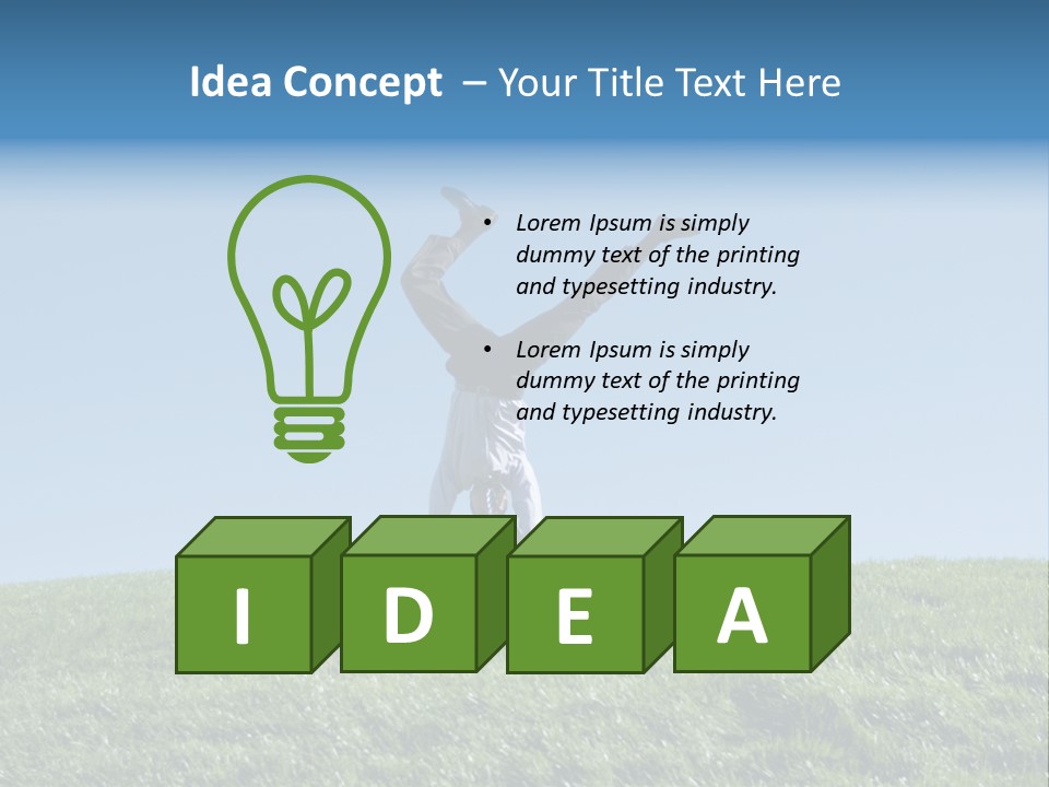 Success Nature Manager PowerPoint Template