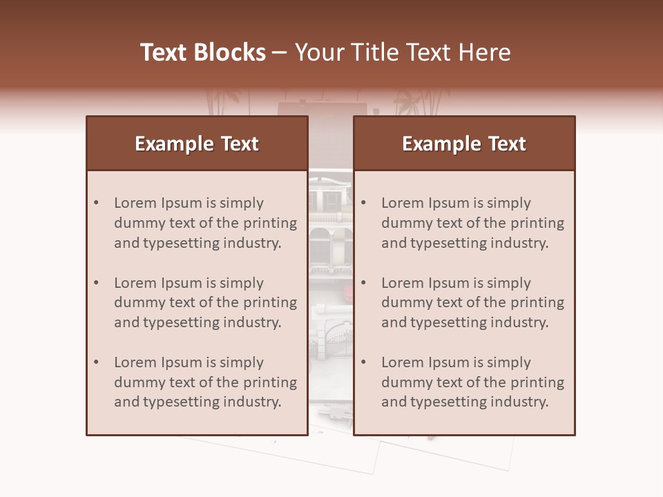 Architecture Prefabricated Outdoor PowerPoint Template