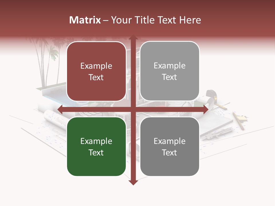 Exterior Built Mansion PowerPoint Template