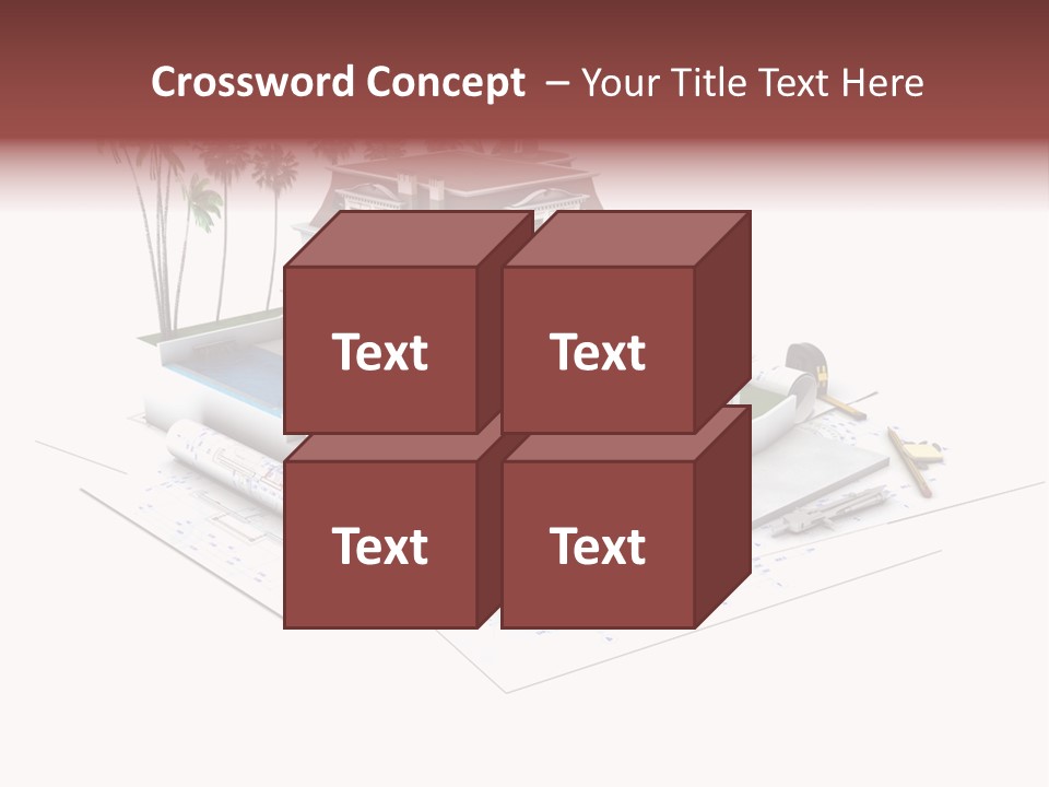 Exterior Built Mansion PowerPoint Template