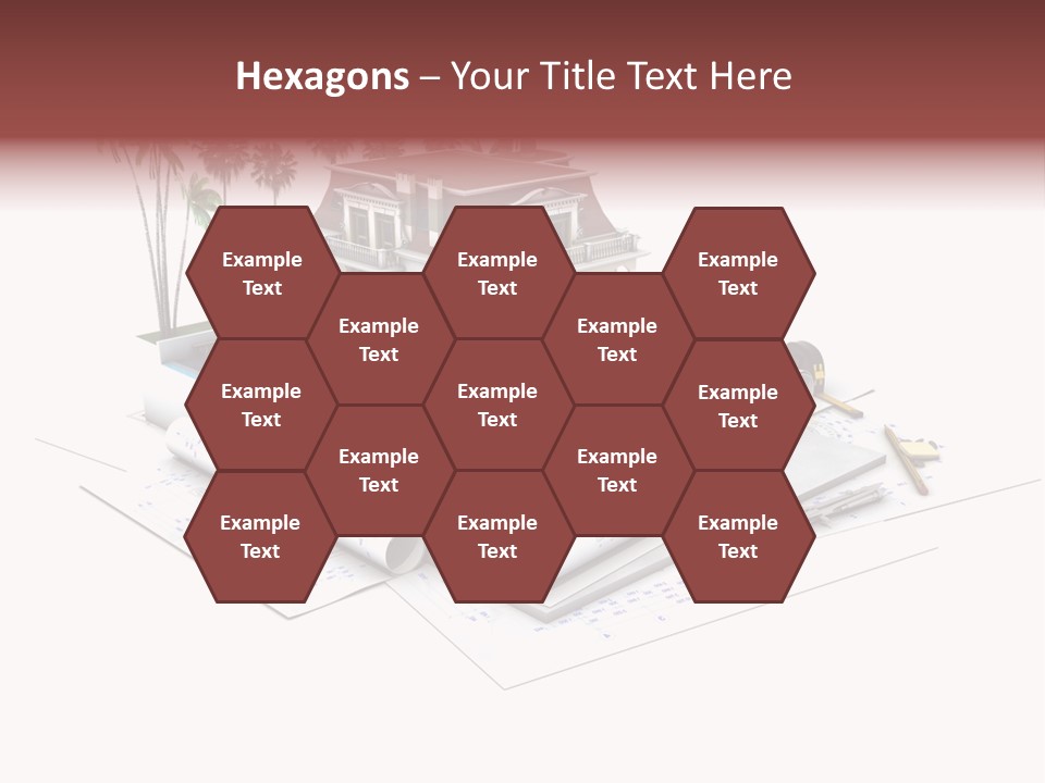 Exterior Built Mansion PowerPoint Template