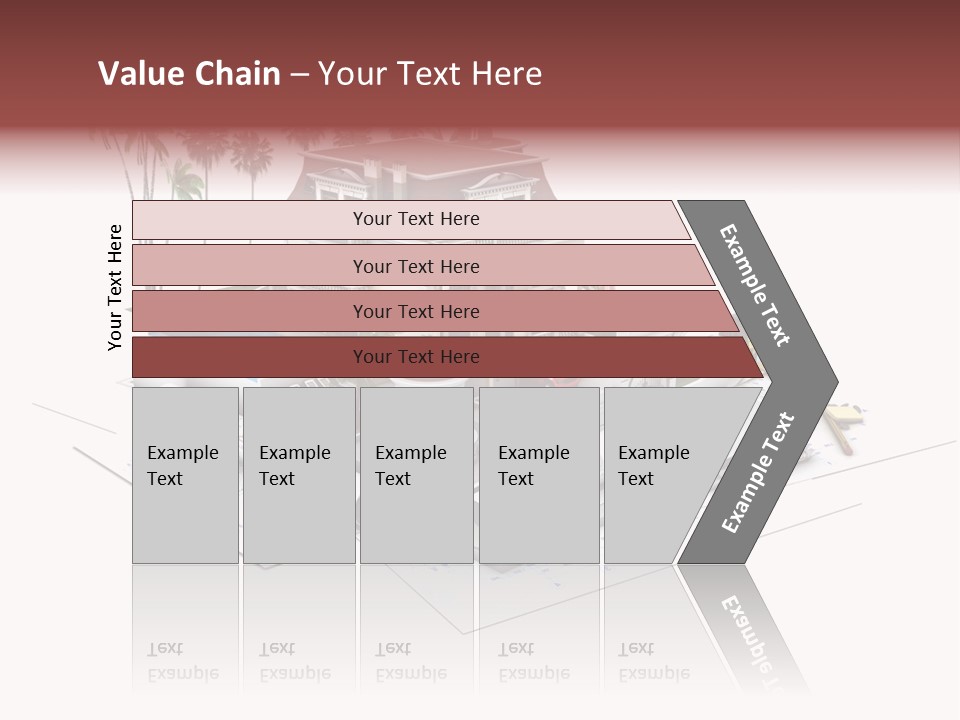 Exterior Built Mansion PowerPoint Template