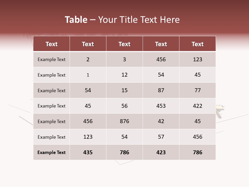 Exterior Built Mansion PowerPoint Template
