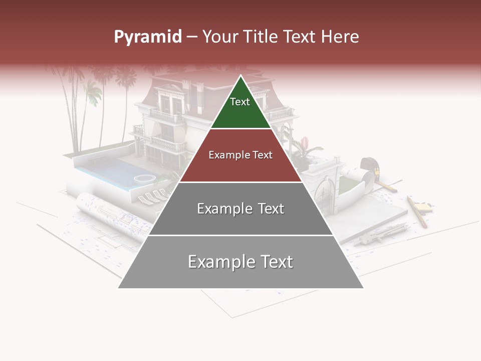 Exterior Built Mansion PowerPoint Template