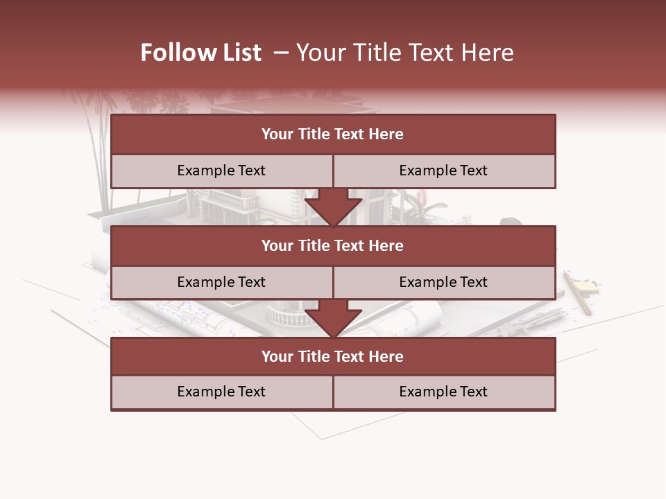 Exterior Built Mansion PowerPoint Template