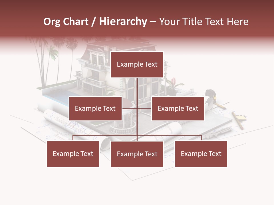 Exterior Built Mansion PowerPoint Template
