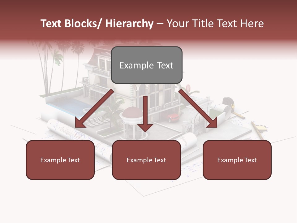 Exterior Built Mansion PowerPoint Template