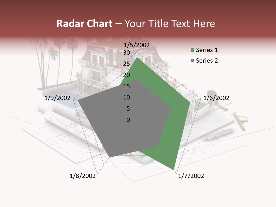 Exterior Built Mansion PowerPoint Template