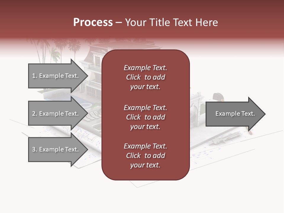 Exterior Built Mansion PowerPoint Template