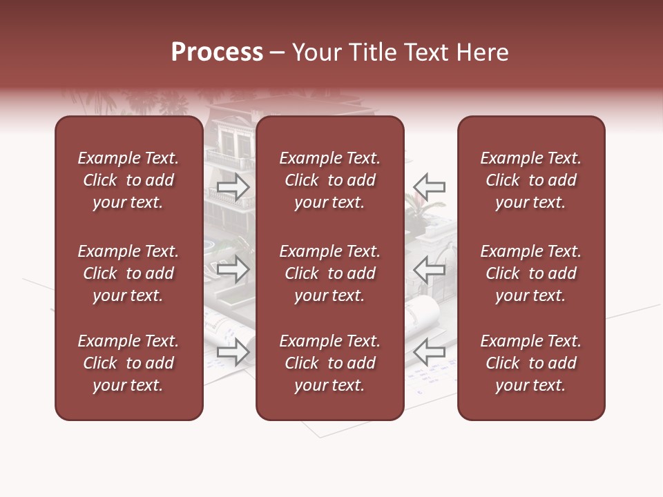 Exterior Built Mansion PowerPoint Template