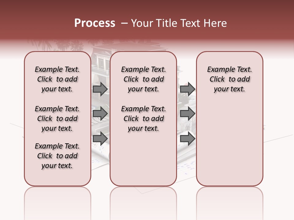 Exterior Built Mansion PowerPoint Template