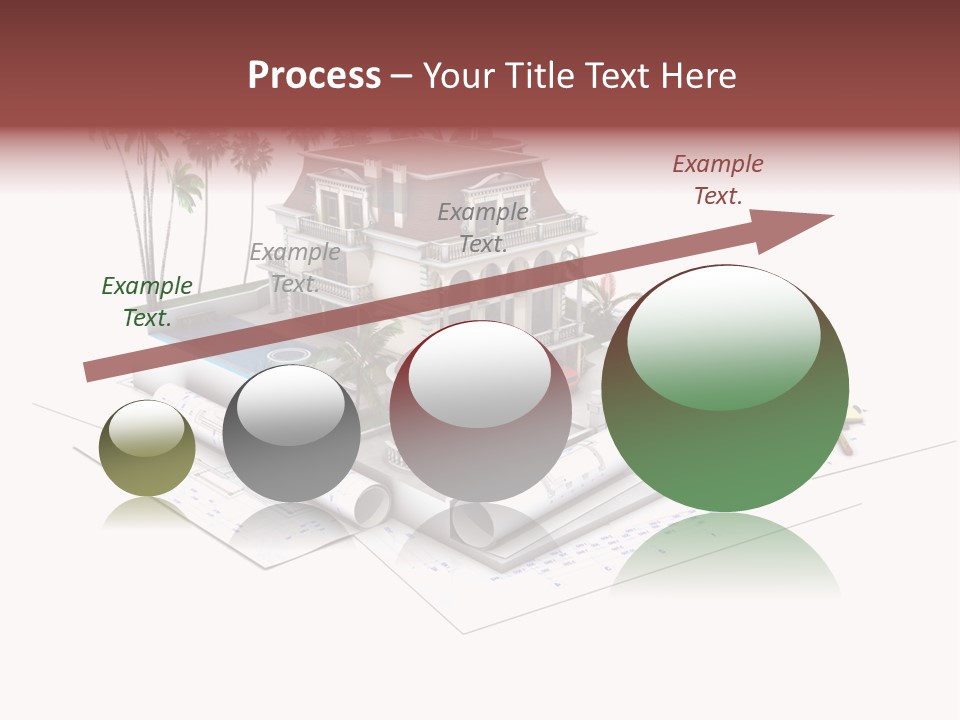 Exterior Built Mansion PowerPoint Template